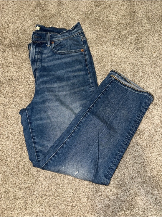 American Eagle Outfitters Denim - American Eagle Outfitters High-Rise Dark Blue Stretch Jeans